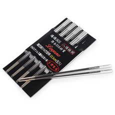 Loyano 羅亞諾 316方型筷 通過SGS八項檢測 316不鏽鋼 台灣製造, LY-114, 23.5cm 5雙, 1組