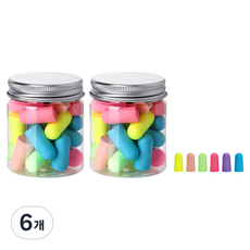 DK ONE 時尚防噪音耳塞 混色 1.4 x 2.8 cm, 6個, 10入