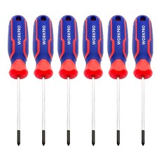 워크프로 전공드라이버 ph0 x 75mm + WP221025, 6개