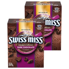SWISS MISS 香醇巧克力可可粉 黑巧克力風味, 31g, 50包, 2盒
