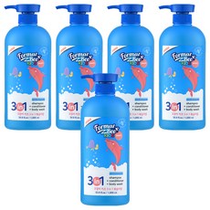 포멀비 키즈 3in1 올인원 클렌저 복숭아향, 1L, 5개