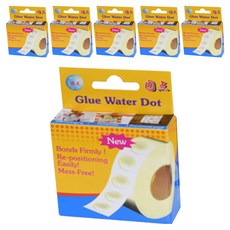 WOW PARTY KOREA 氣球黏著貼紙 250入 12mm, 透明無色, 6入