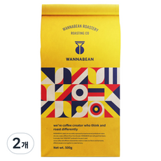 WANNABEAN ROASTERY 經典綜合義式咖啡豆(Gom), 義式濃縮(Gom), 500g, 2個