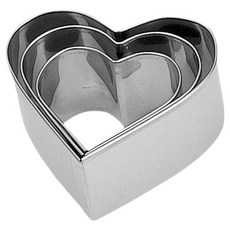 KAI 貝印 House 壓模, 心型, 3個