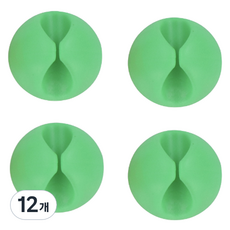 與眾不同 線材收納整理束帶扣, 綠色, 12個