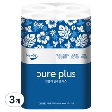 blondy 純粹Plus 天然紙漿 3層 高級捲筒衛生紙, 12入, 27m, 3個