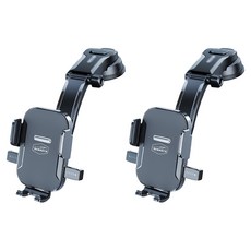 Benauto Wheeler 車用儀表板吸附式手機支架, 黑色, 2個