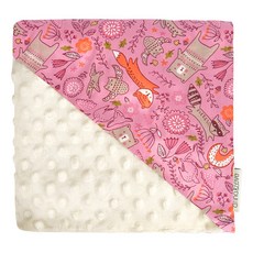 anna&eve 美國 嬰幼兒安撫舒眠毯 動物俱樂部 0-3歲, 78 x 98cm, 粉色