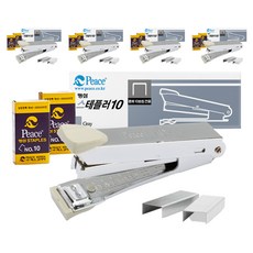 和平韓國訂書機 10 號 + 筆芯針 10 號 1000 件 x 2p 集, 灰色, 5套