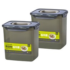 LocknLock 樂扣樂扣 卡其色泡菜保鮮盒 HPL828HS2 5L 2入, 2個