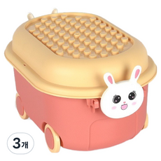 ing 多功能可愛收納箱, 3個, 兔子