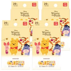 ONEDER 旺達棉品 小熊維尼系列貼繃, 20片, 4盒