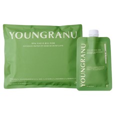 Youngranu 塑身蛋白奶昔 艾草拿鐵 7入, 1個, 315g