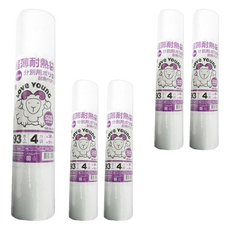 LOVe YOUnG 樂芙羊 捲筒耐熱袋, 超薄, 耐熱100℃, 4斤, 38 x 51cm, 93入, 5個