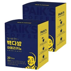 PaikSCoffee 美式咖啡條咖啡, 1.6g, 2個, 20入