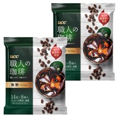 ucc 職人珈琲濃縮球 無糖, 14g, 8顆, 2包