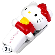buyhearts Hello Kitty 角色釘書機, 3個, 隨機出貨
