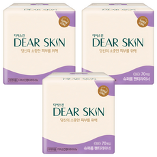 디어스킨 팬티라이너 뉴, 슈퍼롱, 70개입, 3개