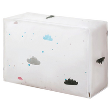 小麥購物 印花衣物棉被收納袋 L2040 雲朵, 1個, 1入