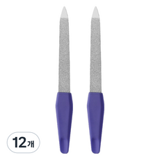 난리시스터즈 스테인리스 손톱 정리 네일 파일 11.7cm, 12개, TYPE 10