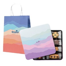 GrainsCookie Cantabile 鐵盒曲奇 32入 + 提袋組, 8種, 1套