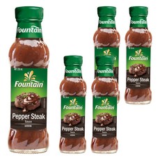 Fountain 黑胡椒牛排醬, 250ml, 5瓶