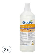 ecodoo 掃地機器人兼容地板清潔劑, 2個, 1L