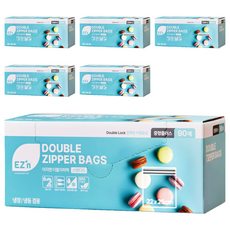EZn 標準雙層夾鏈袋 冷藏冷凍兩用, 中型Plus, 90入, 6盒