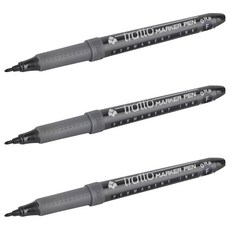 tratto 利拉 油性筆 F 黑色 0.8mm F806803, 3個