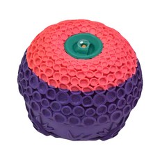 Petopia 拍拖皮婭 寵物天然橡膠超耐咬玩具-夏戀 無毒 互動清潔牙齒, 1入, 紫+粉