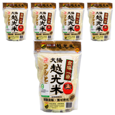 大橋牌 頂級越光米, 臺灣越光米專業品牌，品質卓越, 日本原種在臺灣栽培，純度高, 1.5kg, 5包, 頂級