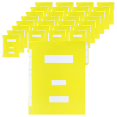 ECO Chungwoon 紙 大容量 政府文件夾 A4, 黃色, 240件