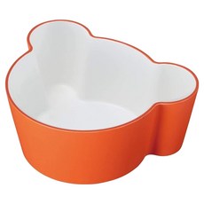 tak. 熊先生淺碗 S 輕巧不易破裂 不含BPA/鉛, 亮橘色, 1個