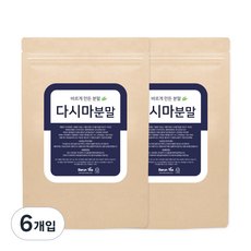 바른티 다시마 분말, 200g, 6개