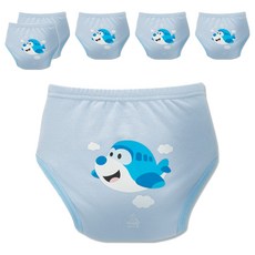 agazzang Friendly 6層如廁訓練褲, 飛機(天藍色), 6個