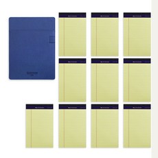 標準寫字板 A5 + Legal Pad 10入, 海軍藍(寫字板), 混合色(Legal Pad), 1套