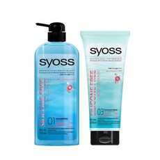 Syoss 絲蘊 無矽靈活膚洗髮精 750ml+ 護髮素 200ml, 1套