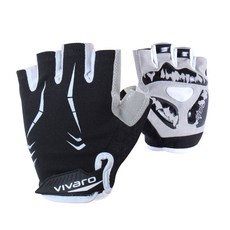 vivaro 格紋半手套雙手佩戴, 黑色