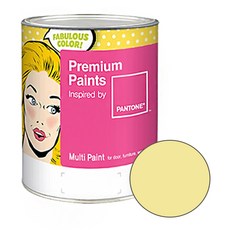 노루페인트 팬톤 멀티 에그쉘광 페인트, 12-0721 (레몬에이드), 4L, 1개