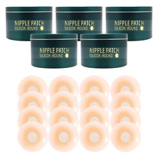 GRB 矽膠圓形胸貼 16入, 5個