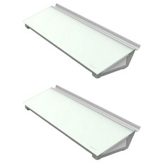 quartet 玻璃桌面墊 G2, 白色, 2個