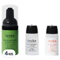 이로하 irohaintimatecare 휴대용 케어 이로하 인티메이트 트라이얼 여성청결제 3종 세트, 4세트