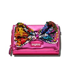 k.i.d 蝴蝶結亮片造型短夾