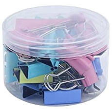 KW長尾夾DC-32j 32mm(彩色/藍/粉紅/黃/綠), 32mm, 24入, 2入