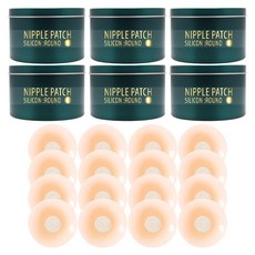 GRB 矽膠圓形胸貼 16入, 6個