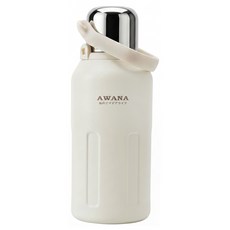 AWANA 手提彈蓋保溫瓶副背帶 10.5 x 32cm, 灰色, 1.5L, 1個