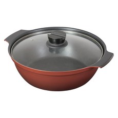 PEARL LIFE 珍珠金屬 玻璃蓋平底鍋 HB-6964, 24cm, 1個