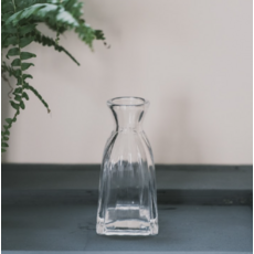 空氣選物 復古浮雕玻璃花瓶j 1個, 透明色