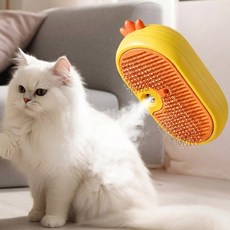 딩동펫 반려동물 오리 원터치 스프레이 스팀 브러쉬 12 x 6.5 x 5 cm, 혼합색상, 1개