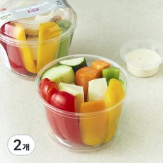 All바른농장 레인보우 샐러드스틱 콜라비, 300g, 2개